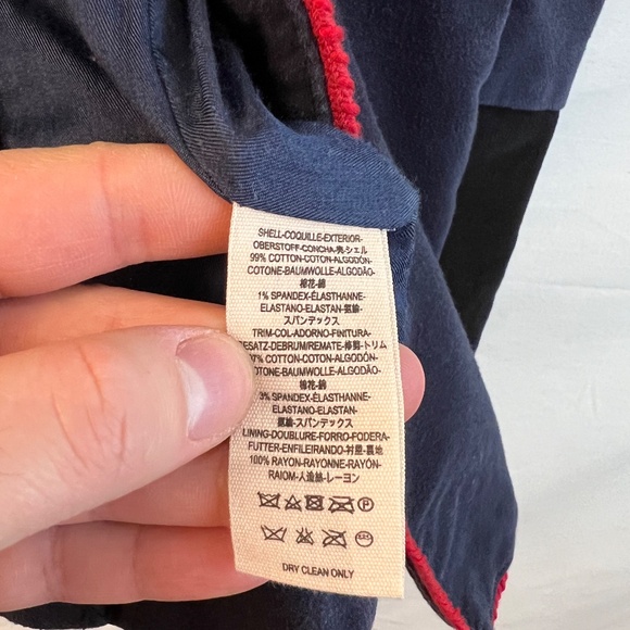 Free People - Navy Velvet Band/Military Jacket - Seamed & Structured - Women's S - Picture 12 of 13